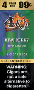 4 Kings Cigars Kiwi Berry 15 Pouches of 4  Buitrago Cigars