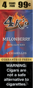 4 Kings Cigars Melon Berry 15 Pouches of 4  Buitrago Cigars