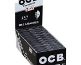 OCB Rolling Papers Premium 1 ¼ Plus Tips 24/50 Ct. Box 86400903257 Buitrago Cigars