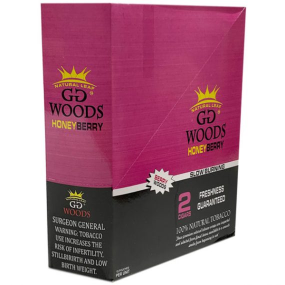 GG Woods Cigars Natural 15 Pouches of 2 (Flavors) GGWOODNAT-HO
