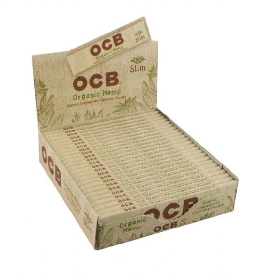 OCB Organic Hemp Rolling Papers / Slim / 24pc Display 086400901055-FU