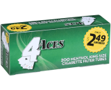 4 Aces Cigarette Filter Tubes King Size Menthol 5/200 Ct. Boxes 077170110532-BO