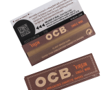 OCB Unbleached Rolling Papers Virgin Single Wide 24/50 Ct. 86400901352