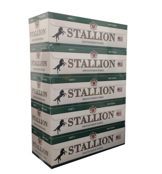Stallion Cigarette Filter Tubes Menthol 100's 1000Ct 854133006893