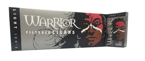 Warrior Filtered Cigars Light 100's 895077000000