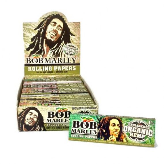 Bob Marley Cigarette Papers Organic Hemp King Size 50Ct 887982094285-FU