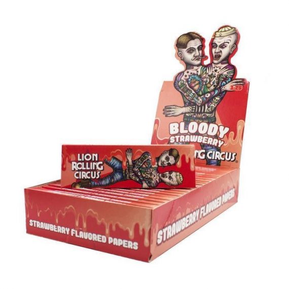Lion Rolling Circus 1 1/4" Bloody Strawberry Rolling Papers