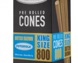 Futurola Cones King Size Dutch Brown Non-Printed Tip 800 Ct 2236-PA