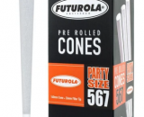 Futurola Cones Party Size Classic White 567ct 2280-PA