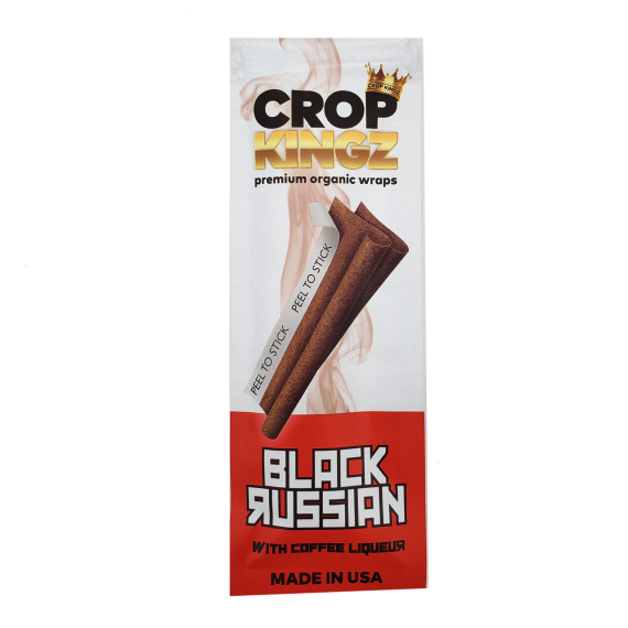 Crop Kingz Organic Hemp Wraps Black Russian 15Ct/2