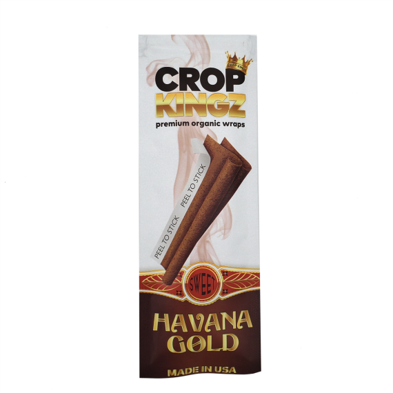 Crop Kingz Organic Hemp Wraps Havana Gold 15Ct/2