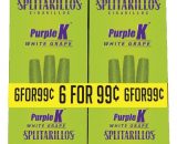 Splitarillos Purple K (White Grape) Cigarillos 30 Pouches of 3 2327