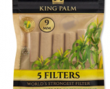 King Palm 5pk Corn Husk Filters 9mm - 24ct 2595-6P