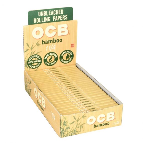 OCB Bamboo Rolling Papers 1 1/4″ 24 Packs 1787-FU