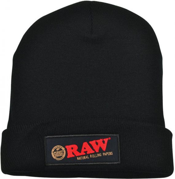 Raw Beanie Hat Black RAWBEAN