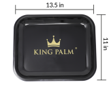 King Palm Rolling Tray Medium- Black