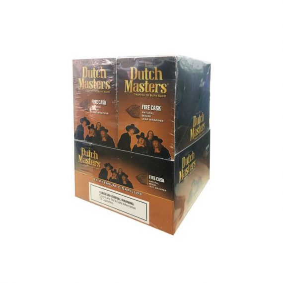 Dutch Masters Cigarillos Fire Cask Foil 20 Pouches of 3 071610499508-HA-1