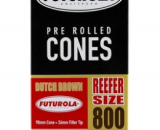Futurola Cones Reefer Size Dutch Brown 800 Ct 2579-FU