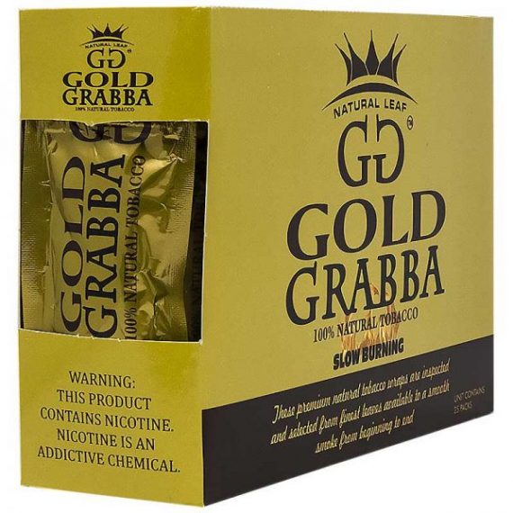 GG Gold Grabba Cigar Leaf 25Ct 644216107018-5P