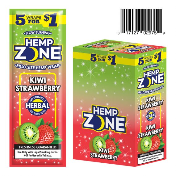 Hemp Zone Hemp Wraps 15/5 SKU-1349-Strawberry Kiwi