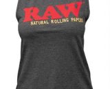 RAW Ladies Dark Gray Heather Muscle Tank 716165284987