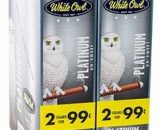 White Owl Cigarillos Platinum 30 Pouches of 2 SKU-394-Half Box-1